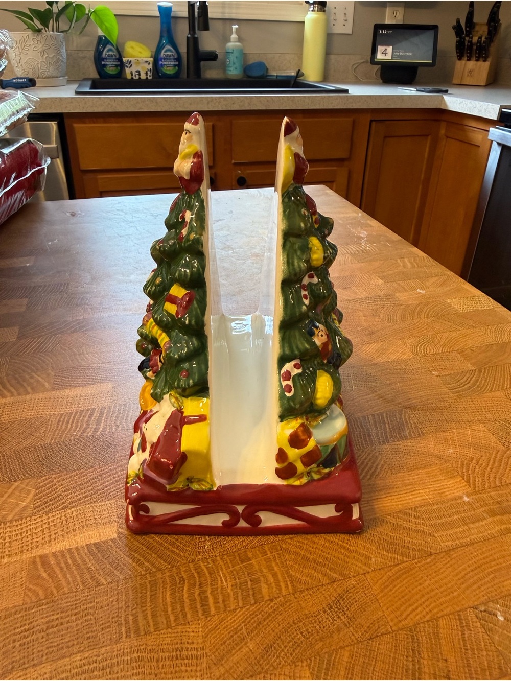 Spode - Holiday Ceramic Christmas Tree Napkin Holder - Picture 2 of 6